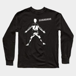 Cristianoo football legend celebration Long Sleeve T-Shirt